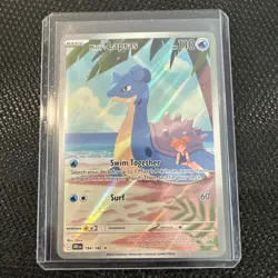 Pokemon TCG Misty's Lapras 194/182 Destined Rivals Illustration Rare Holo Card - Image 1