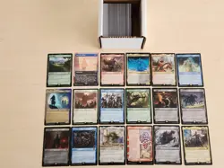 MTG Lord of the Rings 200 card lot Common/Uncommon + Rare/Mythic (LP) - Image 1