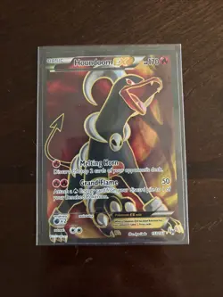 Pokemon TCG Mega-Houndoom-EX Full Art Holo Card 153/162 - Image 1