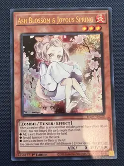 Yugioh Ash Blossom & Joyous Spring RA04-EN025 Ultra Rare 1st Edition NM - Image 1