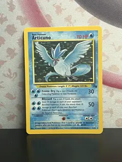 Pokemon TCG Articuno 2/62 Fossil Holo Set Rare Card Vintage WOTC 1999 LP - Image 1