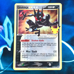 Greninja Gold Star - SWSH144 - Black Star Holo Promo 25th - Pokemon Card - LP - Image 1