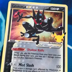 Greninja Gold Star - SWSH144 - Black Star Holo Promo 25th - Pokemon Card - LP - Image 2