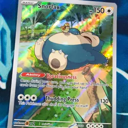 Snorlax - SVP051 - Full Art Black Star Holo Rare Promo 151 - Pokemon Card - NM - Image 2