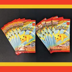 10 McDonald's Japan Happy Meal Promo Pokemon Card Pack SOLD OUT 2 cards per pack - Image 1