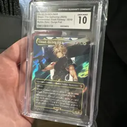 Cloud, Ex-SOLDIER Gem Mint Borderless Surge Foil FIC MTG #0210 ENGLISH CGC 10 - Image 2