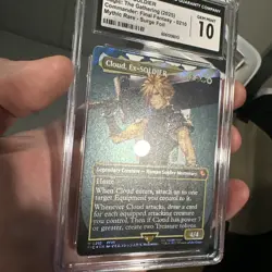 Cloud, Ex-SOLDIER Gem Mint Borderless Surge Foil FIC MTG #0210 ENGLISH CGC 10 - Image 5