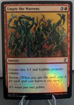 MTG - Empty the Warrens 152 Time Spiral Remastered Foil Common NM - Image 1