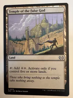 Temple of the False God #313 (NM) Duskmourn DSC Magic MTG - Image 1