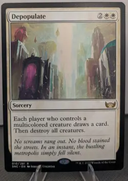 MTG Depopulate Streets of New Capenna 010/281 Regular Rare - Image 1