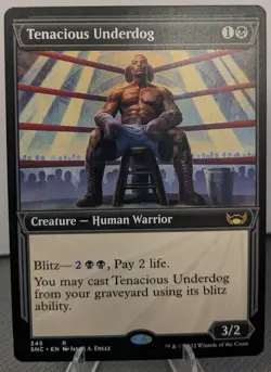 MTG Tenacious Underdog Streets of New Capenna NM-Mint Non-Foil Showcase - Image 1