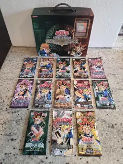 Yu-Gi-Oh Lot of 13 Different Vintage Japanese Sealed Booster Packs + Case - Image 1