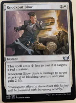 MTG Knockout Blow Streets of New Capenna 020/281 Regular Uncommon - Image 1