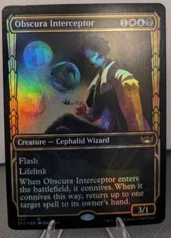 Obscura Interceptor (Showcase) (MTG- Streets of New Capenna) Near Mint Foil - Image 1