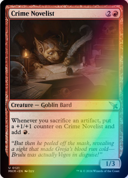 MTG - Crime Novelist - Foil - MKM 0121 - Murders at Karlov Manor - Magic - Image 1