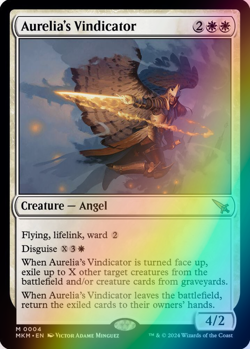 MTG - Aurelia's Vindicator - Foil - MKM 0004 - Murders at Karlov Manor - Mythic - Image 1