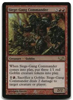 MTG Siege-Gang Commander FOIL R Duel Decks: Elves vs. Goblins 32 MP - Image 1