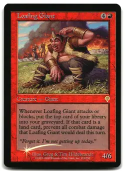 MTG Loafing Giant FOIL R Invasion 153 MP - Image 1