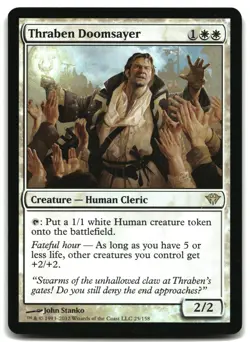 MTG Thraben Doomsayer FOIL R Dark Ascension 25 MP - Image 1