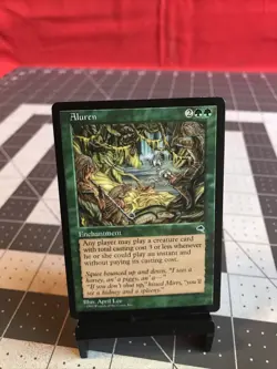 Vintage 1997 MTG Tempest Aluren Card Near Mint - Image 1