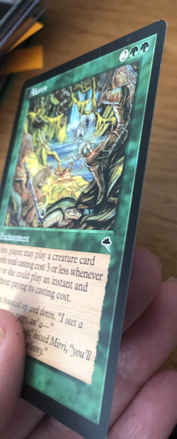 Vintage 1997 MTG Tempest Aluren Card Near Mint - Image 3