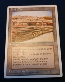 MTG - Strip Mine, 4th Edition. Near mint condition. see pics Magic The Gathering - Image 1