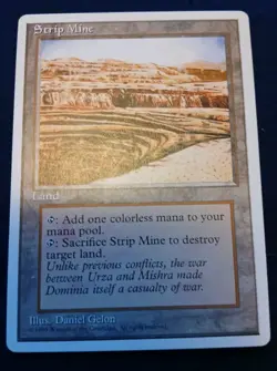 MTG - Strip Mine, 4th Edition. Near mint condition. see pics Magic The Gathering - Image 2