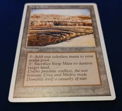 MTG - Strip Mine, 4th Edition. Near mint condition. see pics Magic The Gathering - Image 4