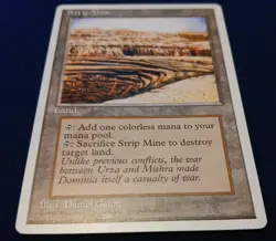 MTG - Strip Mine, 4th Edition. Near mint condition. see pics Magic The Gathering - Image 5