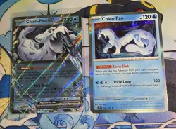 Pokemon Chien-Pao EX Paldea Evolved 61 Double Rare & Chien-Pao 56 Surging Sparks - Image 2