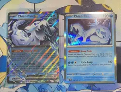 Pokemon Chien-Pao EX Paldea Evolved 61 Double Rare & Chien-Pao 56 Surging Sparks - Image 3