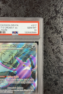 2025 Pokemon Dri En Rocket's Crobat ex Ultra Rare #217 Gem Mt Gem💎 PSA 10 - Image 2