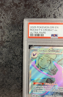 2025 Pokemon Dri En Rocket's Crobat ex Ultra Rare #217 Gem Mt Gem💎 PSA 10 - Image 3
