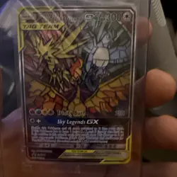 SEALED Moltres & Zapdos & Articuno GX SM210 Black Star Promo Full Art Pokemon - Image 3