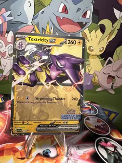 Pokemon TCG Toxtricity ex SVP 215 Pokemon 2024 Illustration Contest Promo NM - Image 1