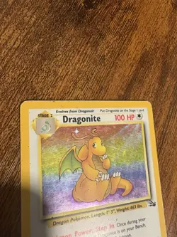 1999 Pokemon DRAGONITE Fossil Set HOLO Foil Rare Unlimited Edition Card 4/62 - Image 5