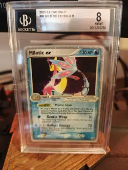2005 Pokemon Milotic Ex Holo 96/106 BGS 8 EX Emerald - Image 1
