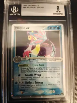 2005 Pokemon Milotic Ex Holo 96/106 BGS 8 EX Emerald - Image 4