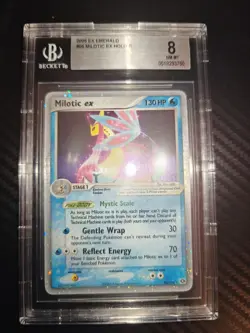 2005 Pokemon Milotic Ex Holo 96/106 BGS 8 EX Emerald - Image 5