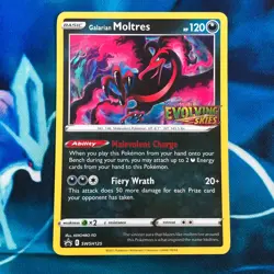 Galarian Moltres - SWSH125 - Prerelease Black Star Promo Rare Pokemon Card - NM - Image 1
