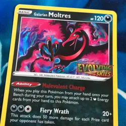 Galarian Moltres - SWSH125 - Prerelease Black Star Promo Rare Pokemon Card - NM - Image 2
