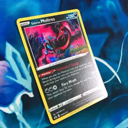 Galarian Moltres - SWSH125 - Prerelease Black Star Promo Rare Pokemon Card - NM - Image 3
