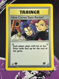 Pokemon Here Comes Team Rocket! 1st Edition Holo WOTC Team Rocket 15/82 NM/Mint - Image 1