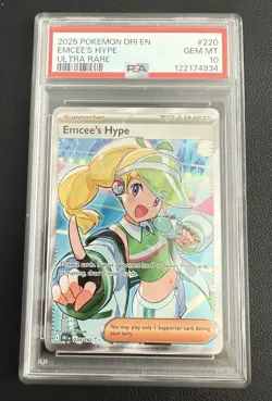 2025 POKEMON DRI EN EMCEE'S HYPE ULTRA RARE PSA 10 - Image 1