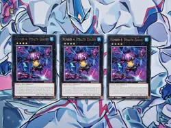 Number 4 Stealth Kragen 1st Edition Rare MZTM Yugioh Card PLAYSET - Image 1