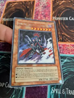 Yugioh Gorz the Emissary of Darkness DLG1-EN000 Secret Rare Limited MP - Image 2