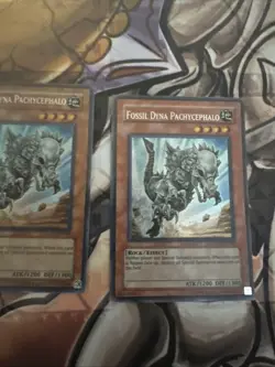 Yugioh 1x Fossil Dyna Pachycephalo LODT-EN099 Unlimited Secret Rare LP-MP - Image 2