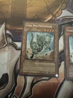 Yugioh 1x Fossil Dyna Pachycephalo LODT-EN099 Unlimited Secret Rare LP-MP - Image 3