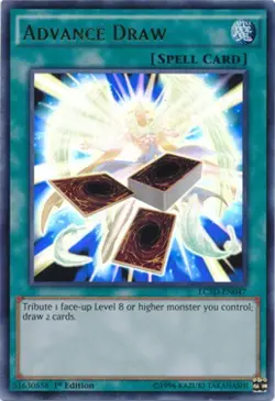 1x Advance Draw - LC5D-EN047 - Ultra Rare - 1st Edition NM YuGiOh! Legendary Co - Image 1