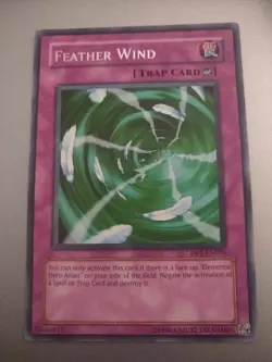 YU-GI-OH! Feather Wind. DP1-EN029. Rare Trap Card. TCG CCG Yugioh - Image 1